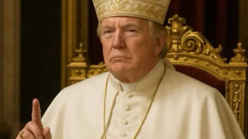 Trump'tan Şok Paylaşım: Yapay Zeka Beni Papa Yaptı!